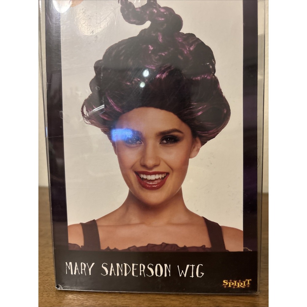 Disney Hocus Pocus Mary Sanderson Wig Spirit Halloween Adult Purple NEW